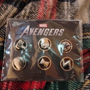 Marvel Avengers Hat Lapel Pins Game Stop Exclusive